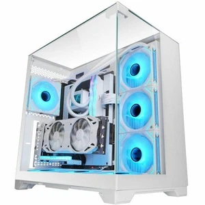 Cassa Minitorre Micro ATX / ITX Mars Gaming MCVISIONW Bianco - Zdjęcie 1 z 5