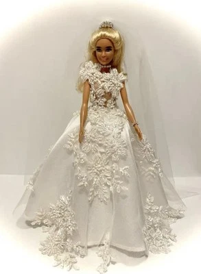 Muñeca Novia, Muñeca Boda, Centro de Mesa Boda/Ducha, Decoración Mesa Nuevo Foto 1 de 4