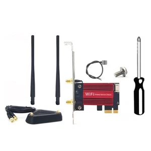 WiFi 7 BE200 Pro PCIe -Netzwerkadapter + 8DB-Antenne BT5.4 Tri Band 2,4G/5G4363 - Bild 1 von 7