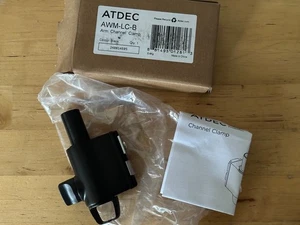 ATDEC AWM-LC-B Arm Channel Clamp Black New - Picture 1 of 3