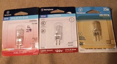 3 Westinghouse Dimmable GY6.35 120V Bulbs - Image 1 of 3