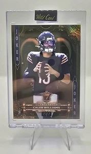 2024 WC 7-Card Stud Caleb Williams Rookie Gold Joker - Rare 1/1 - Bears - Picture 1 of 4
