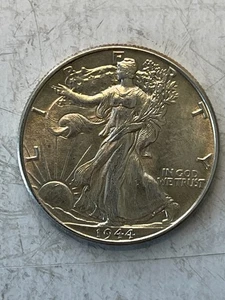1944-P Walking Liberty Silber Half Dollar Stempelglanz-------kostenloser Versand - Bild 1 von 2