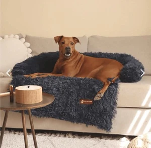NEW UPGRADED CALMING PELSBARN BED Dark Grey Size L/XL - Picture 1 of 2