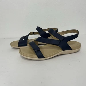 ABEO Oasis sandalo metatarsale pelle blu sandali con cinturino donna TG 7 - Foto 1 di 9