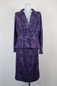 Luisa spagnoli Komplett Frau Gr. 48 Jacke Rock Kleid Vintage Casual Anzug Wolle - Bild 1 von 16