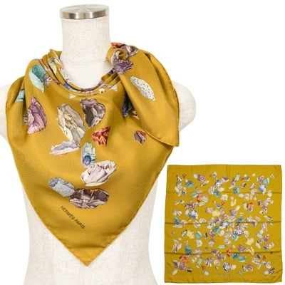 Hermes "mineraux" Carre90 Seda 100% Bufanda De Colección Raro Limpio Foto 1 de 4