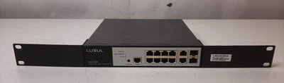 LUXUL XMS-1208P 12 Port Gigabit Ethernet Switch 8 Ports PoE+ 130W Total - Image 1 of 4