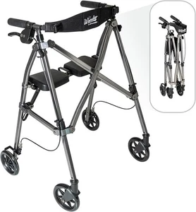 Stander Space Saver Rollator, Lightweight Folding Rolling Walker#2352HT2 - Picture 1 of 5
