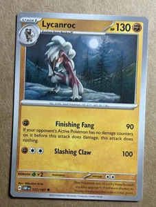 Pokemon Obsidian Flames Lycanroc 117/197 - Picture 1 of 1