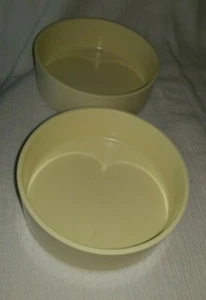 Vintage Light Yellow 5.5'' Oblique by PMC H20 Melamine Soup Salad Cereal Bowls  - Imagen 1 de 5