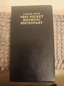 VINTAGE 1960 RANDOM HOUSE VEST POCKET RHYMING DICTIONARY w/ Dust Jacket - Picture 1 of 4
