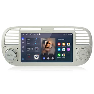 Apple Carplay für Fiat 500 2007-15 Autoradio Stereo Android 13.0 GPS WIFI RDS BT - Bild 1 von 12