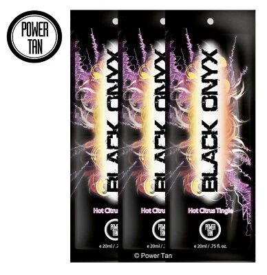 Power Tan Black Onyx HOT Tingle Tanning Sunbed Lotion Cream Accelerator 20ml - Image 1 of 2