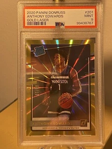 2020 PANINI DONRUS ANTHONY EDWARDS RATED ROOKIE GOLD LASER #/10!!! ABSOLUTE π₯ - Picture 1 of 4
