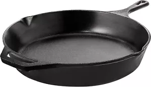 Kichly 10 Zoll Pre-Seasoned Gusseisen Pfanne Bratpfanne mit 2 Griffen für Leichtigkeit - Bild 1 von 7