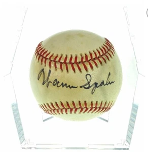 WARREN SPAHN Autograph Baseball No COA - Picture 1 of 4