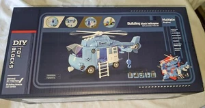 Building Block Helicopter New In Box - Picture 1 of 3