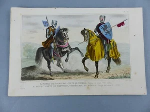 GRAVURE ancienne vers 1850 costumes FRANCE PIERRE DE COURTENEY AMAURY ,247 - Bild 1 von 1
