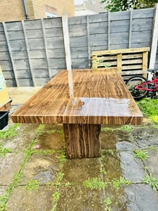 Modern Dining Table Marble Effect - Picture 1 of 5