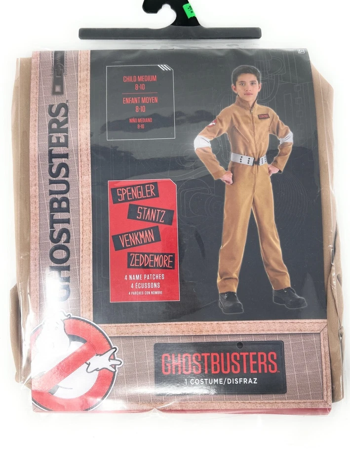 Disfraz de Cazafantasmas con 4 parches con nombre - VER TALLAS - ¡NUEVO CON ETIQUETAS! Foto 1 de 1