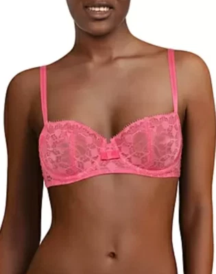 Sujetador Demi Chantelle L65633 Mujer Rosa Día a Noche Encaje Sin Forro EE. UU. Talla 34C Foto 1 de 2