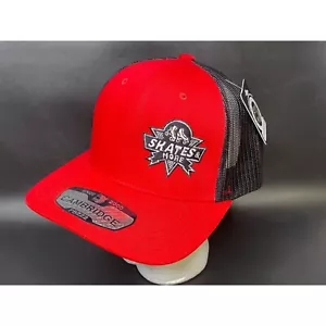 Nuevos Patines y Más Cambridge PB222 Camionero Sombrero Snapback Rojo Negro Patines - Imagen 1 de 7