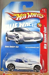 2008 Hot Wheels #87 Web Trading Cars 11/24 DODGE CONCEPT CAR White w/Pr5 Spokes - Picture 1 of 5