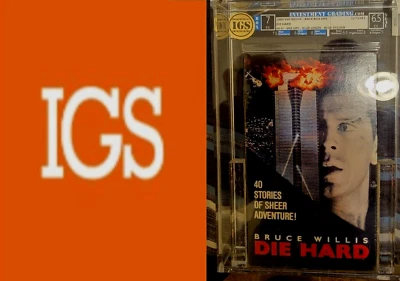 DIE HARD 1988/1989 ORIGINAL 1st Print vhs new graded IGS 7/6.5 EXC BRUCE WILLIS - Image 1 of 3