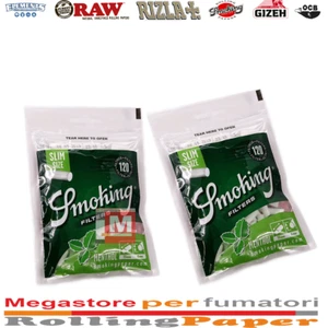Filtri Smoking Menthol Slim 6mm 10 Bustine 120 Filtrini - Picture 1 of 1