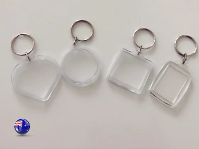 2x Pequeño Marco de Fotos de Plástico Nombre Etiqueta Llavero Llavero Soporte Novedad Regalo  Foto 1 de 4