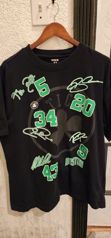 NBA Unk Boston Celtics 2008 Starting 5 Shirt Mens XL Signatures Pierce Garnett Cover