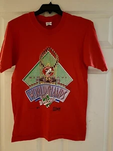 Vintage 1990 Salem Sportswear Cincinnati Reds World Series Champions T-Shirt Med - Picture 1 of 4