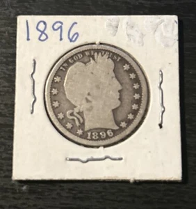 1896 Rare Barber Quarter - Picture 1 of 2