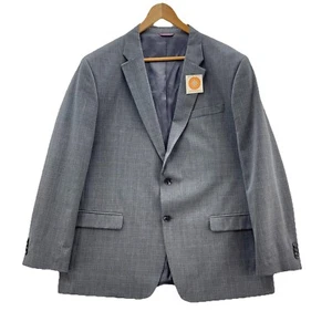 Blazer Tommy Hilfiger Ventana Cuadros Para Hombre 46R Gris Mezcla Poliéster Abrigo Deportivo - Imagen 1 de 14