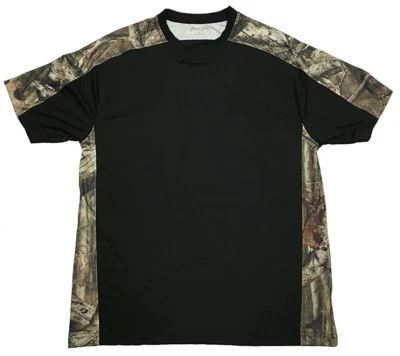Bimini Bay SS Mens Camo Pieced Shirt UPF30 sz M Wicking (Stone, Rust or Black) - Image 1 of 4