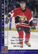 2001-02 BAP Memorabilia Chicago Sun Times Sapphire #232 Ivan Ciernik