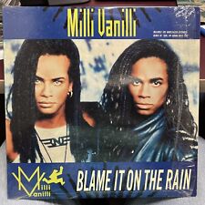 Milli Vanilli BLAME IT ON THE RAIN 12" 1989 ARISTA 9905 shrink