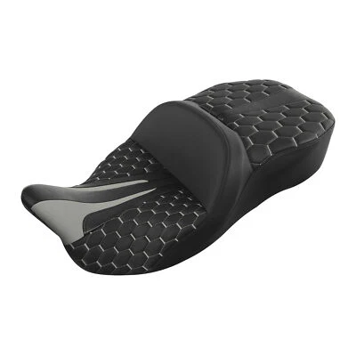 Asiento de conductor y pasajero negro apto para Harley Touring Street Tri Glide 2009-23 EE. UU. Foto 1 de 4