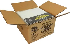 (1000) 10” Vinyl LP Inner Sleeves 3mil THICK Archival Quality Heavy Duty 10IH03 - Picture 1 of 5