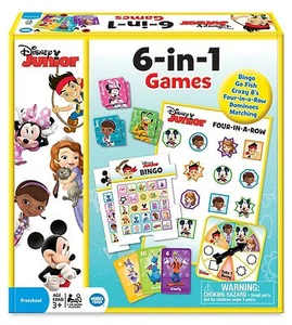 Wonder Forge Disney Junior 6 in 1 klassische Spiele Kinder lustige Spiele - Bild 1 von 2