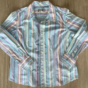 Caribbean Joe Damen Bluse Button Up XL Römer gestreift Button Down Hemd - Bild 1 von 7