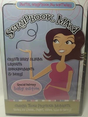 Scrapbook Max! Software de scrapbooking digital edição bebê NOVO criar álbuns layo - Imagem 1 de 2