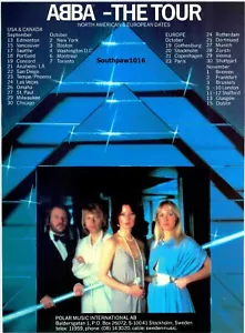 1979 ABBA - "The Tour" of North America Music Industry Promotional Reprint Ad - Picture 1 of 1