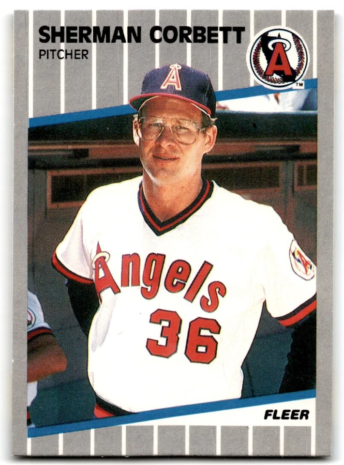 1989 Fleer Sherman Corbett . California Angels #473 - Image 1 of 2