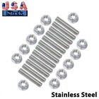 Stainless Exhaust Manifold Stud Nuts For 89-19 5.9L 6.7L Cummins Turbo Diesel Us