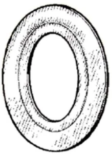 Mulberry 40022, 2-1/2x1" Reducing Washer, 1 pc - Picture 1 of 1