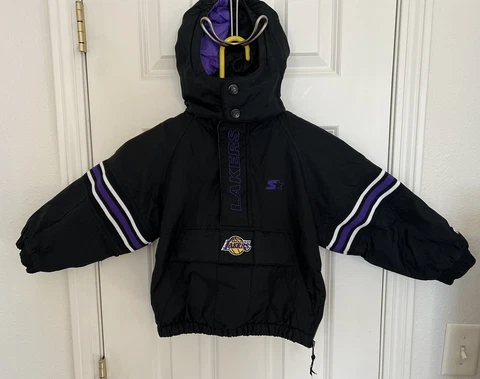 Vintage NBA Authentics By Starter Jacket Youth Small LA Lakers Extremely Rare Cover