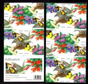 US Scott 4156d POLLINATION 2 sided booklet Pane of 20 41 cents - Picture 1 of 1
