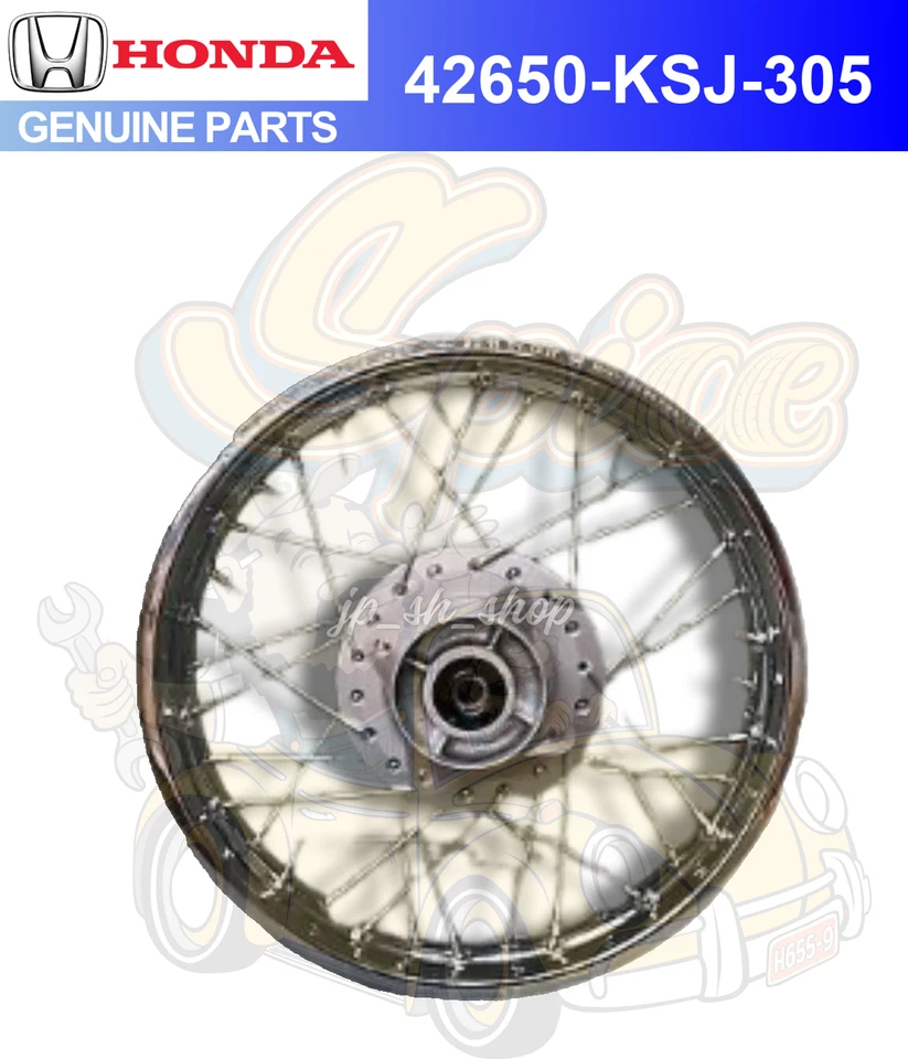 Honda CRF100 XR100 16 Rear Rim Wheel Assmby Brakes Sprocket Oversize Spokes - Image 1 of 1